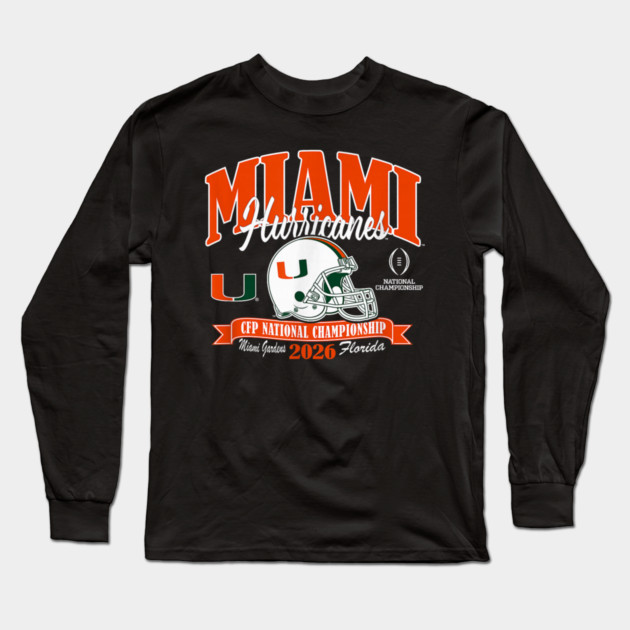 Miami Hurricanes Long Sleeve T-Shirt by dtr_art