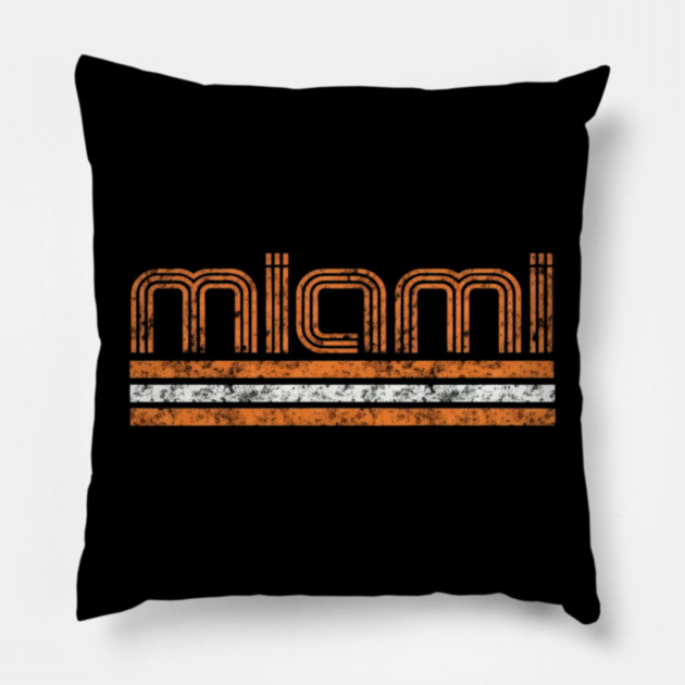 Miami-Hurricanes Pillow by dtr_art