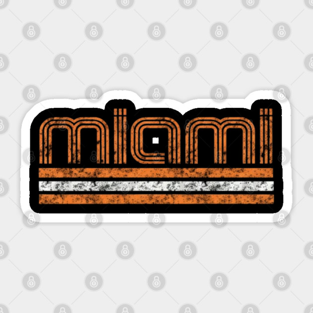 Miami-Hurricanes Sticker by dtr_art
