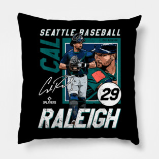 Cal Raleigh Seattle Baseball Players Pillow