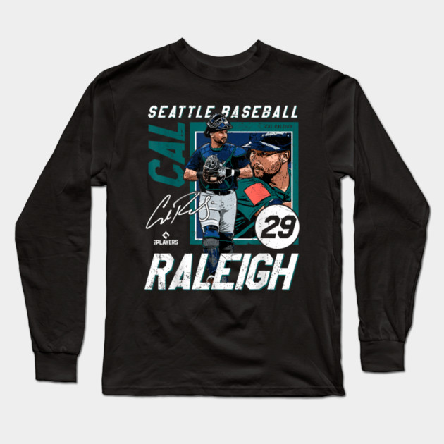Cal Raleigh Seattle Baseball Players Long Sleeve T-Shirt by dtr_art
