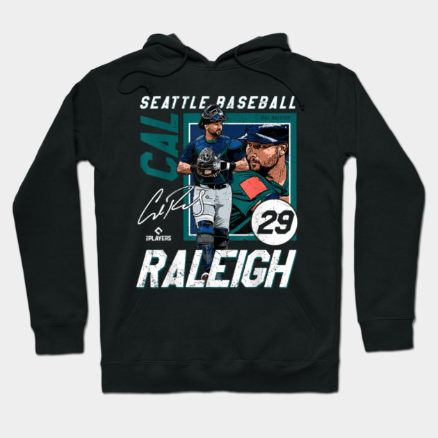 Cal Raleigh Seattle Baseball Players Hoodie by dtr_art