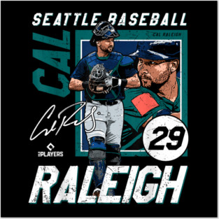 Cal Raleigh Seattle Baseball Players Posters and Art