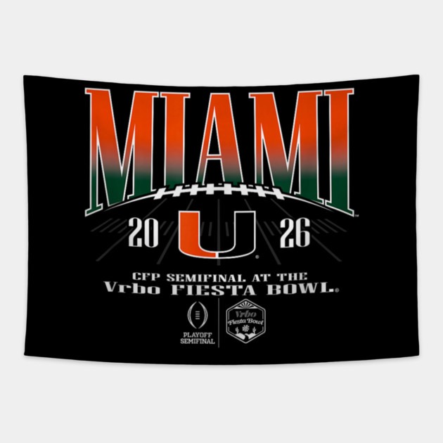 Miami Hurricanes Tapestry by dtr_art