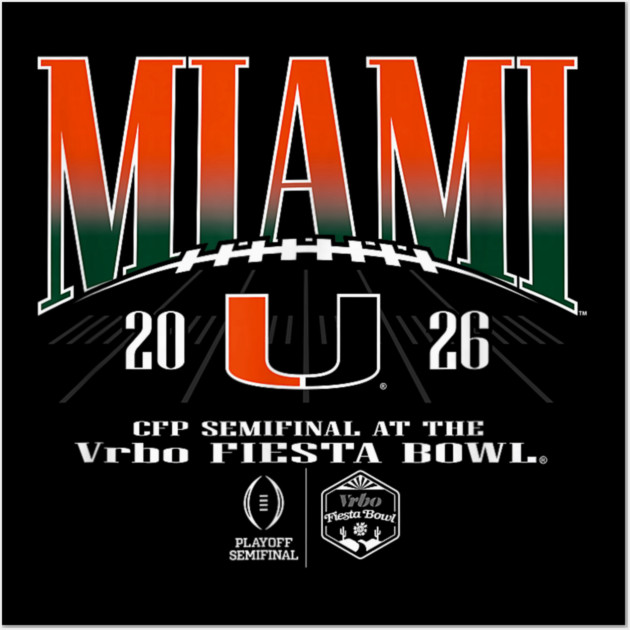 Miami Hurricanes Wall Art by dtr_art