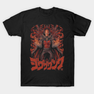 Saitama One Punch Man Fiery Aura T-Shirt