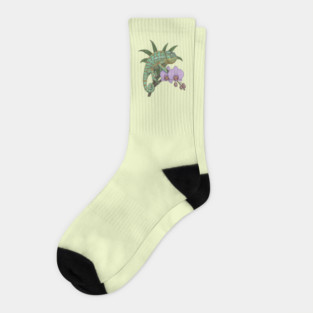 Panther Chameleon Tropical Reptile Design Socks