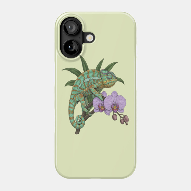 Panther Chameleon Tropical Reptile Design Phone Case by BirdsnStuff
