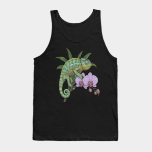 Panther Chameleon Tropical Reptile Design Tank Top