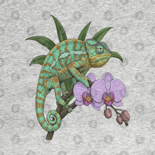 Panther Chameleon Tropical Reptile Design by BirdsnStuff