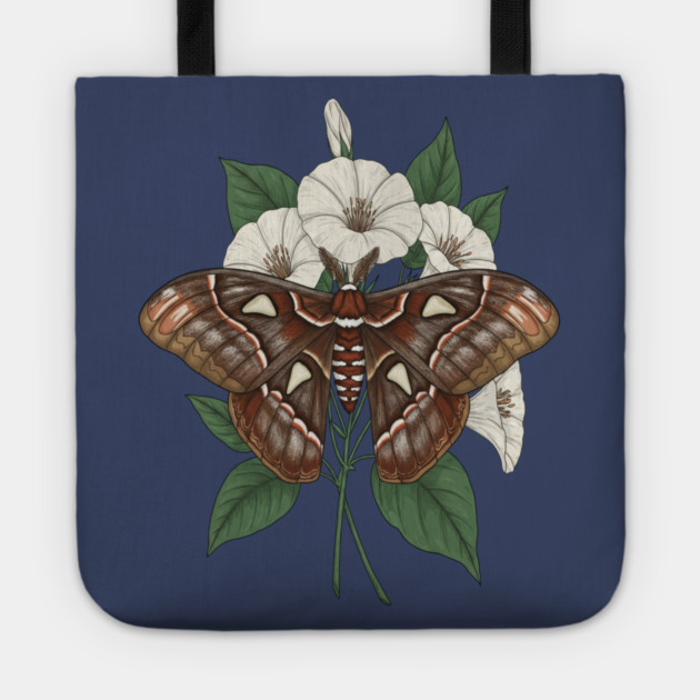 Cecropia Moth Nature Design Tote by BirdsnStuff