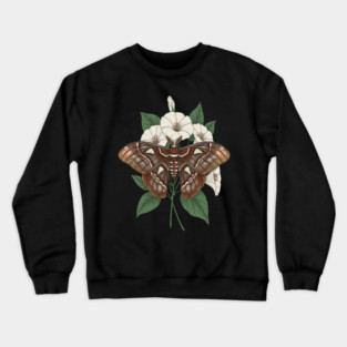 Cecropia Moth Nature Design Crewneck Sweatshirt