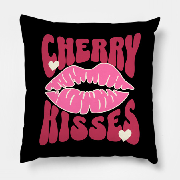 Cherry Kisses Pillow by TurnEffect
