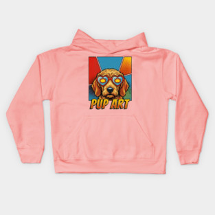 Basset Fauve de Bretagne Dog Retro Comic Pop Art Kids Hoodie