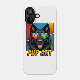 Belgian Sheepdog Pop Art Sunglasses Phone Case