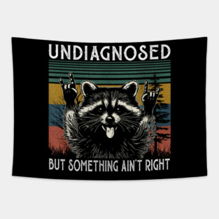 Undiagnosed But Something Ain't Right Sweatshirt, Funny Mental Health, Vintage 90s Girl Meme Tapestry
