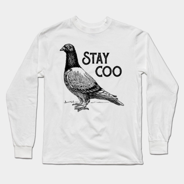 Vintage Vengeance Pigeon Shirt, Retro T-Shirt, Silly Pigeons lover Shirt, funny Pigeon unhinged meme Long Sleeve T-Shirt by dtr_art