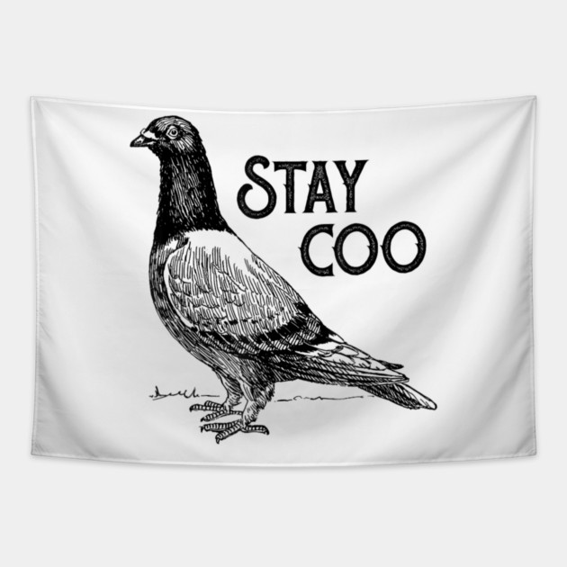 Vintage Vengeance Pigeon Shirt, Retro T-Shirt, Silly Pigeons lover Shirt, funny Pigeon unhinged meme Tapestry by dtr_art