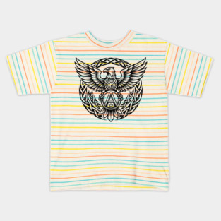 Majestic Eagle T-Shirt | Powerful Freedom Symbol Graphic Tee | Bold Streetwear Design Kids T-Shirt