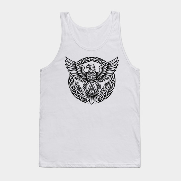 Majestic Eagle T-Shirt | Powerful Freedom Symbol Graphic Tee | Bold Streetwear Design Tank Top by Muhammad Naveed Khan