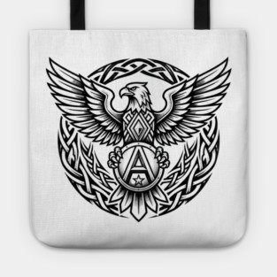 Majestic Eagle T-Shirt | Powerful Freedom Symbol Graphic Tee | Bold Streetwear Design Tote