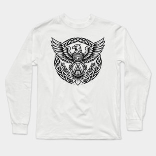 Majestic Eagle T-Shirt | Powerful Freedom Symbol Graphic Tee | Bold Streetwear Design Long Sleeve T-Shirt