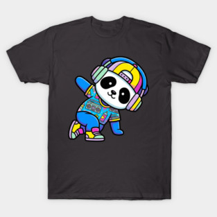 Cool Panda T-Shirt | Trendy Streetwear Animal Graphic Tee | Urban Mascot Design T-Shirt