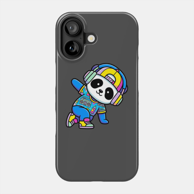 Cool Panda T-Shirt | Trendy Streetwear Animal Graphic Tee | Urban Mascot Design Phone Case by Muhammad Naveed Khan