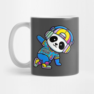 Cool Panda T-Shirt | Trendy Streetwear Animal Graphic Tee | Urban Mascot Design Mug