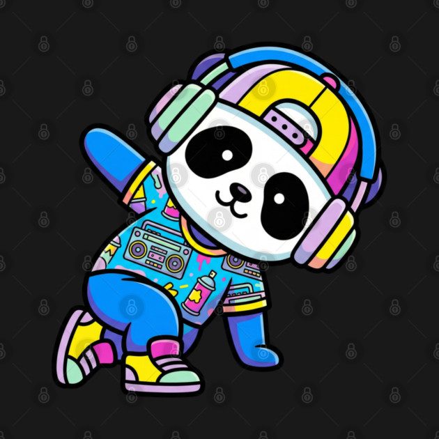 Cool Panda T-Shirt | Trendy Streetwear Animal Graphic Tee | Urban Mascot Design by Muhammad Naveed Khan