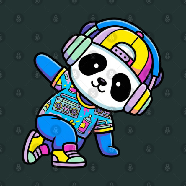 Cool Panda T-Shirt | Trendy Streetwear Animal Graphic Tee | Urban Mascot Design by Muhammad Naveed Khan