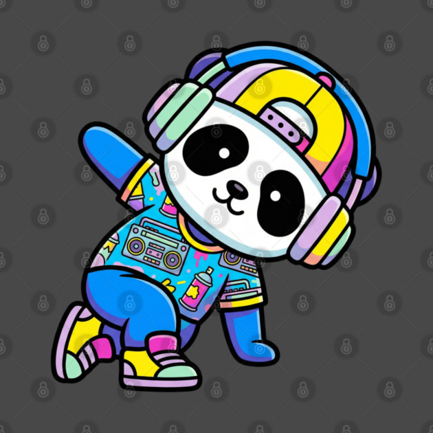 Cool Panda T-Shirt | Trendy Streetwear Animal Graphic Tee | Urban Mascot Design by Muhammad Naveed Khan