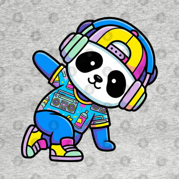 Cool Panda T-Shirt | Trendy Streetwear Animal Graphic Tee | Urban Mascot Design by Muhammad Naveed Khan