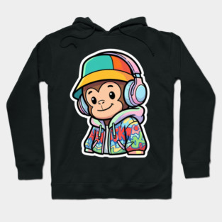Cool Monkey T-Shirt | Urban Streetwear Animal Graphic Tee | Playful Mascot Design Hoodie