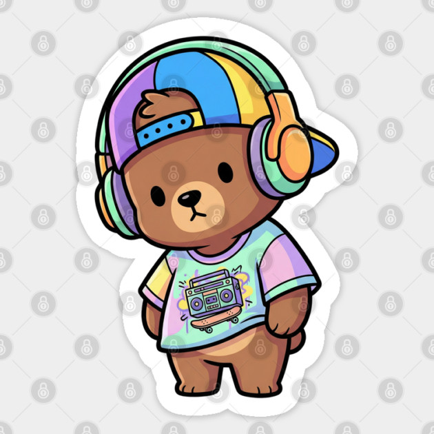 Cool Panda T-Shirt | Urban Streetwear Mascot Graphic Tee | Modern Hip-Hop Style Sticker by Muhammad Naveed Khan