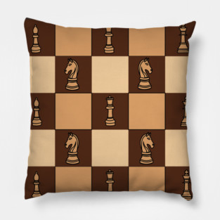 Chessboard Chess Pieces Pillow