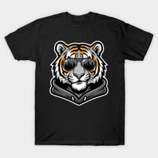 Cool Tiger T-Shirt | Urban Streetwear Animal Graphic Tee | Bold Mascot Design T-Shirt