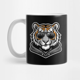 Cool Tiger T-Shirt | Urban Streetwear Animal Graphic Tee | Bold Mascot Design Mug
