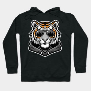 Cool Tiger T-Shirt | Urban Streetwear Animal Graphic Tee | Bold Mascot Design Hoodie
