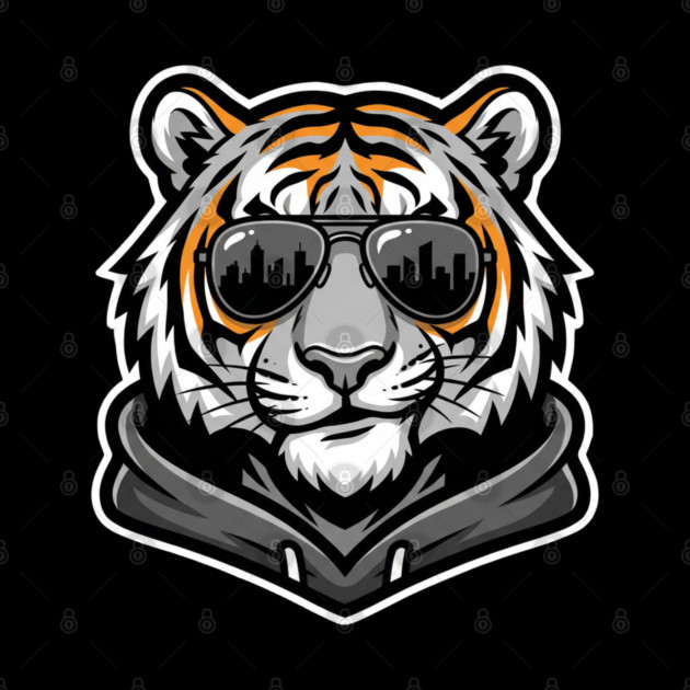 Cool Tiger T-Shirt | Urban Streetwear Animal Graphic Tee | Bold Mascot Design by Muhammad Naveed Khan
