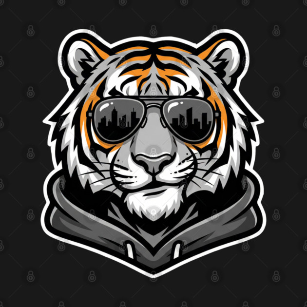 Cool Tiger T-Shirt | Urban Streetwear Animal Graphic Tee | Bold Mascot Design by Muhammad Naveed Khan