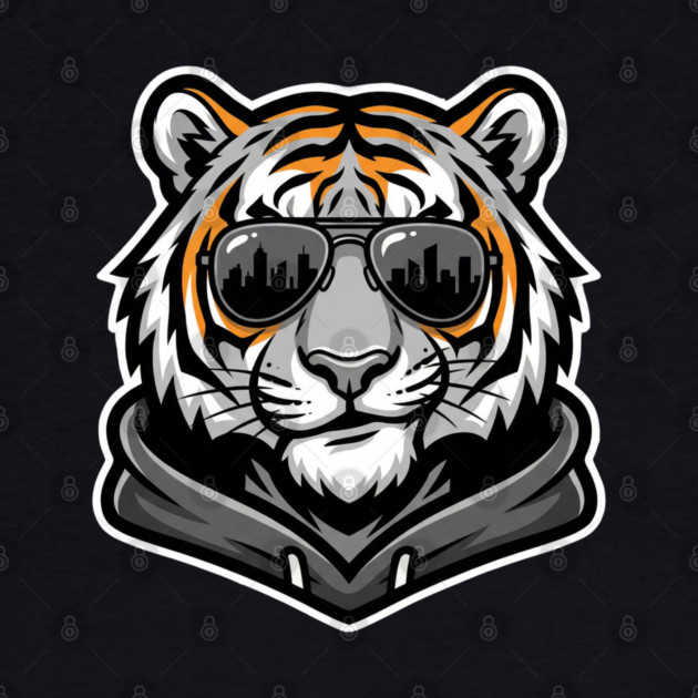 Cool Tiger T-Shirt | Urban Streetwear Animal Graphic Tee | Bold Mascot Design by Muhammad Naveed Khan
