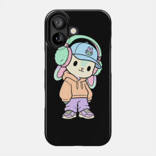 Cool Kitten T-Shirt | Cute Streetwear Cat Graphic Tee | Urban Mascot Design Phone Case