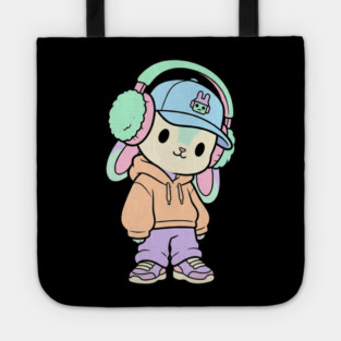 Cool Kitten T-Shirt | Cute Streetwear Cat Graphic Tee | Urban Mascot Design Tote