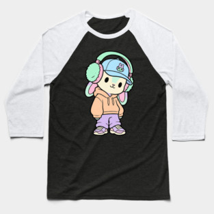 Cool Kitten T-Shirt | Cute Streetwear Cat Graphic Tee | Urban Mascot Design Baseball T-Shirt