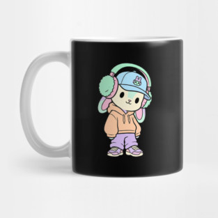 Cool Kitten T-Shirt | Cute Streetwear Cat Graphic Tee | Urban Mascot Design Mug