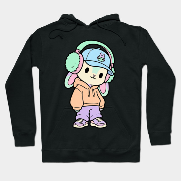 Cool Kitten T-Shirt | Cute Streetwear Cat Graphic Tee | Urban Mascot Design Hoodie by Muhammad Naveed Khan