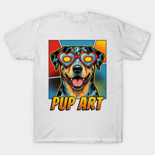 Pop Art Catahoula Leopard Dog Retro Dog T-Shirt