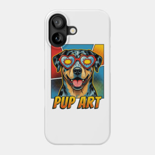 Pop Art Catahoula Leopard Dog Retro Dog Phone Case