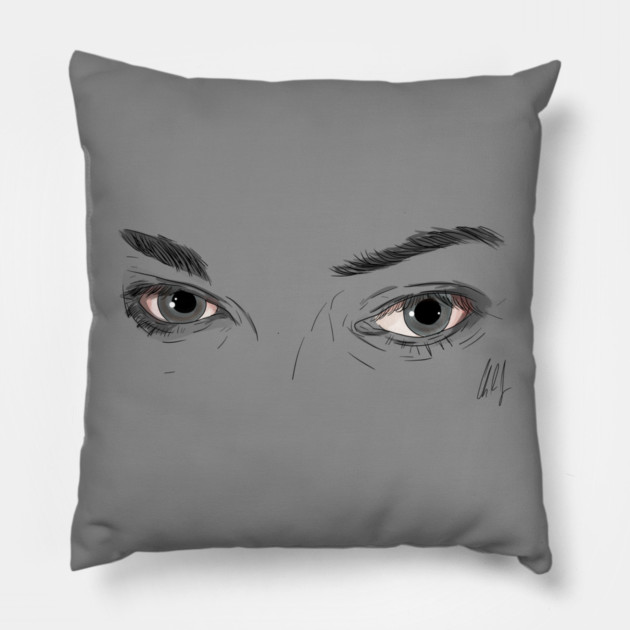 Behind the Wood'n Stare Pillow by 51Deesigns